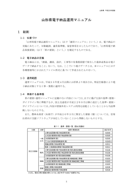 山形県電子納品運用マニュアル