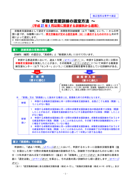 ～ 求職者支援訓練の選定方法 ～
