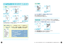 （PDFファイルが開きます）Bナンバーにかかわる操作方法