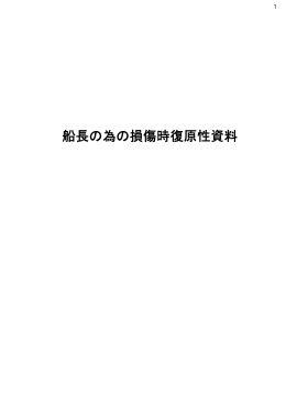 船長のための損傷時復原性資料