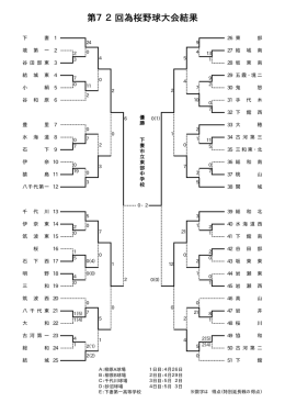 第72回為桜野球大会結果