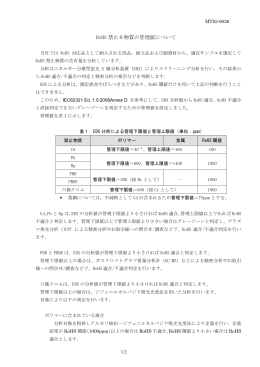 RoHS 禁止6物質の管理値について