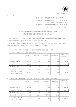 第2四半期連結累計期間の業績予想値と実績値との差異 及び通期業績