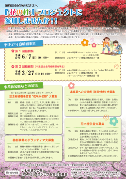 花の杜プロジェクト参加募集チラシPDF