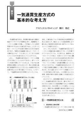 《解説1》 一気通貫生産方式の基本的な考え方