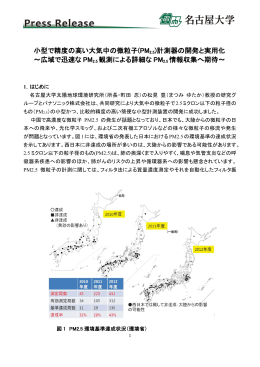 小型で精度の高い大気中の微粒子(PM2.5)計測器の開発