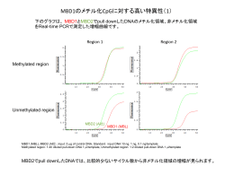 MBD1のメチル化CpGに対する高い特異性（1）