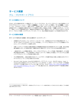 デル・プロサポートプラスのサービス概要