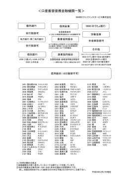 取り扱い銀行一覧はこちらから