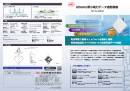 25GHz帯小電力データ通信装置 NTG-2501