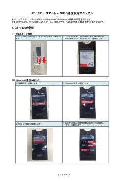 Bluetooth通信設定マニュアル - e-SMBG