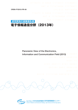 電子情報通信分野（2013年）（PDF形式、19.5 MB）