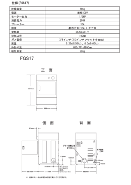 （オプション ※1） ※1 側面にダクトを出す場合は別途工賃として2万円頂