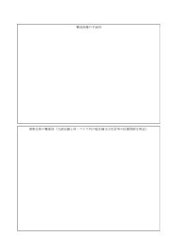 構造設備の平面図 建物全体の概要図（当該店舗と同一フロア内の他