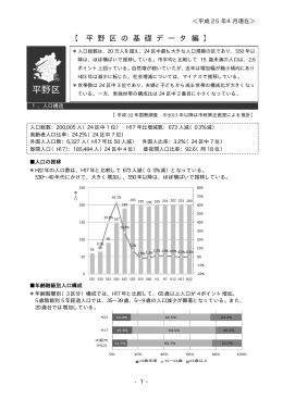 平野区の基礎データ編