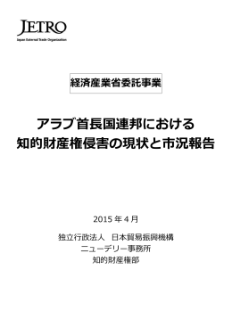 アラブ首長国連邦における 知的財産権侵害の現状
