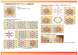 大きな花びらのフラワーチャームの作り方