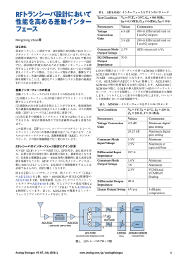 RFトランシーバ設計において性能を高める差動インターフェース