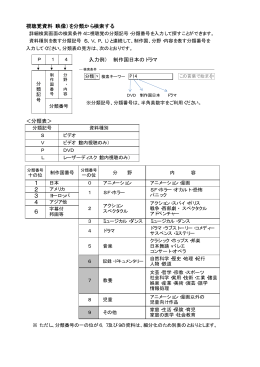 【詳細検索】視聴覚資料（映像）を分類からさがす