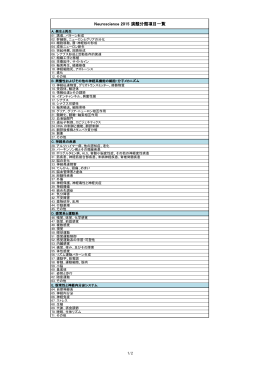 演題分類項目一覧（PDF）