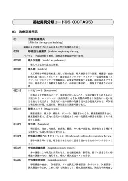 福祉用具分類コード95（CCTA95）