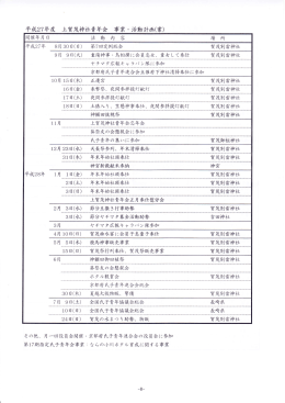 千戌27年度 上賀茂神社青年会 事業・活動針出