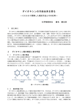 ダイオキシンの汚染由来を探る―CESSで開発した推定方法と