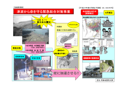 津波から命を守る緊急総合対策事業 更に加速させる！！