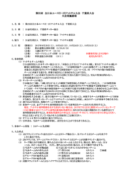 第21回 全日本ユース(U-15)フットサル大会 千葉県大会 大会実施要項