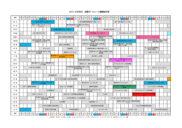 2014年8月 全国ボートレース場開催日程