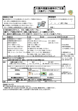 大腸内視鏡治療時のご注意