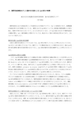 6．腸管免疫細胞を介した腸内共生菌による IgA 産生の制御