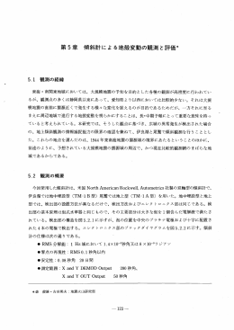 第5章 ィ頃斜計による地殻変動の観測と評価*
