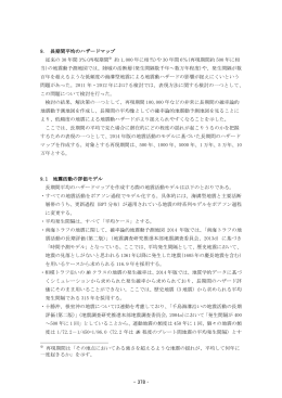 長期間平均のハザードマップ