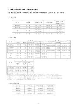 2.職員の平均給与月額、初任給等の状況（PDF：183KB）