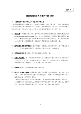 重要海域抽出の具体的手法(案) [PDF 634KB]