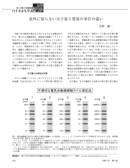 意外に知らない分子量と質量の単位の違い