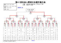 第41回社会人野球日本選手権大会