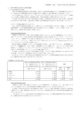 1．当四半期決算に関する定性的情報
