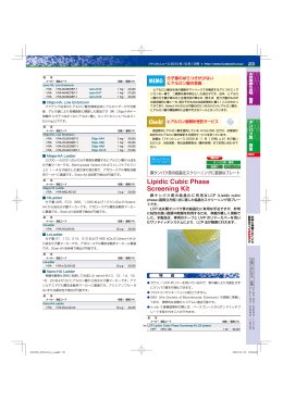 Lipidic Cubic Phase Screening Kit