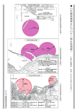 い か 類 採 捕 禁 止 に つ い て ( 禁 止 区 域 図 )
