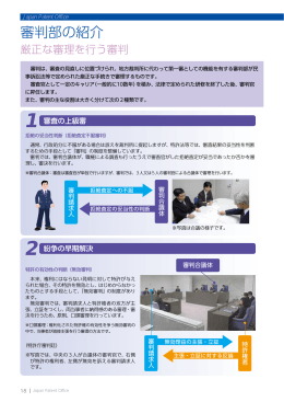 審判部の紹介 - Japan Patent Office