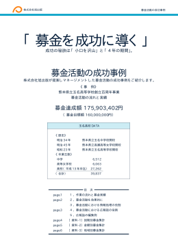 募金の成功事例