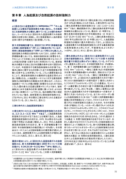 第 8 章 人為起源及び自然起源の放射強制力