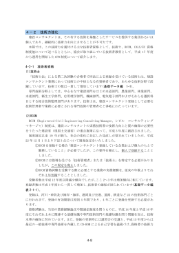 4－2 技術力強化 - 建設コンサルタンツ協会