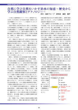 は江戸時代以前(近世以前)の治水技術に多く見られ 内のみでなく地域