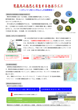 野田市の自然再生の取り組み （PDF 305.8KB）