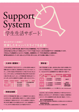 P.58～59 学生生活サポート