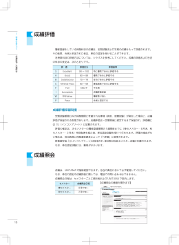 成績照会 成績評価