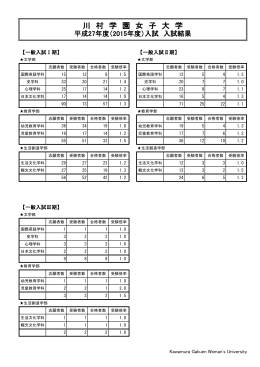 川 村 学 園 女 子 大 学